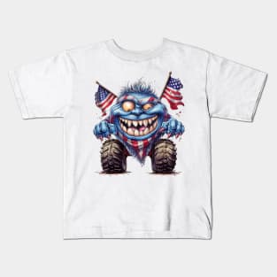 4th of July Monster Truck #5 Kids T-Shirt